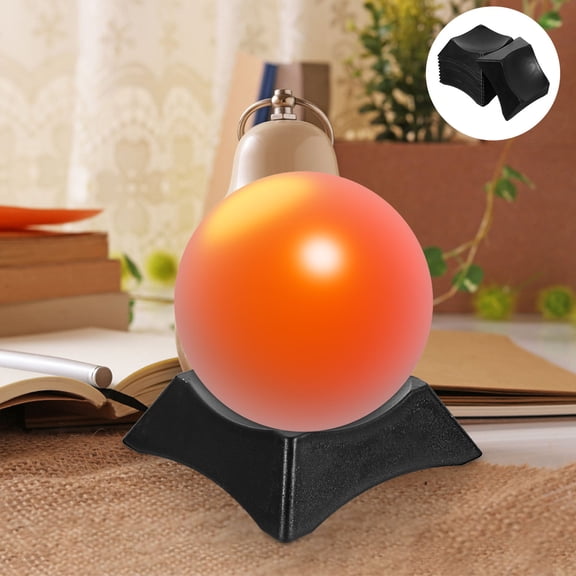 ETHZZLE 10Pcs Black Ball Holder ABS Crystal Sphere Stand Ideal for Basketball Football Display