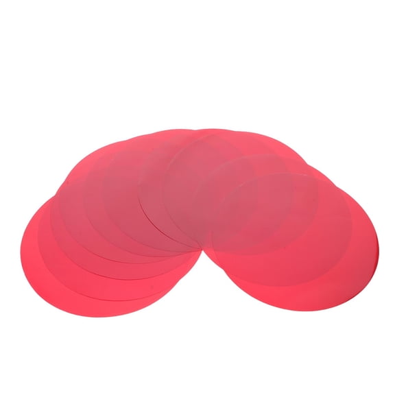 ETHZZLE Red Pet Round Light Diffuser Film - Warm Tone Light Filters for Decoration