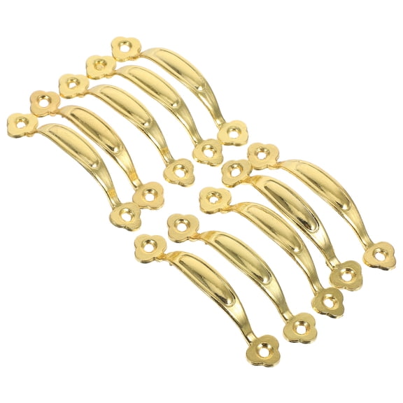 ETHZZLE 10Pcs Vintage Zinc Alloy Cabinet Handles Rustic Golden Drawer Pulls for Home Furniture Decor