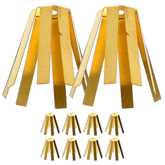 ETHZZLE 10Pcs Golf Shaft Octopus Shims Brass Material for Enhanced Swing Stability