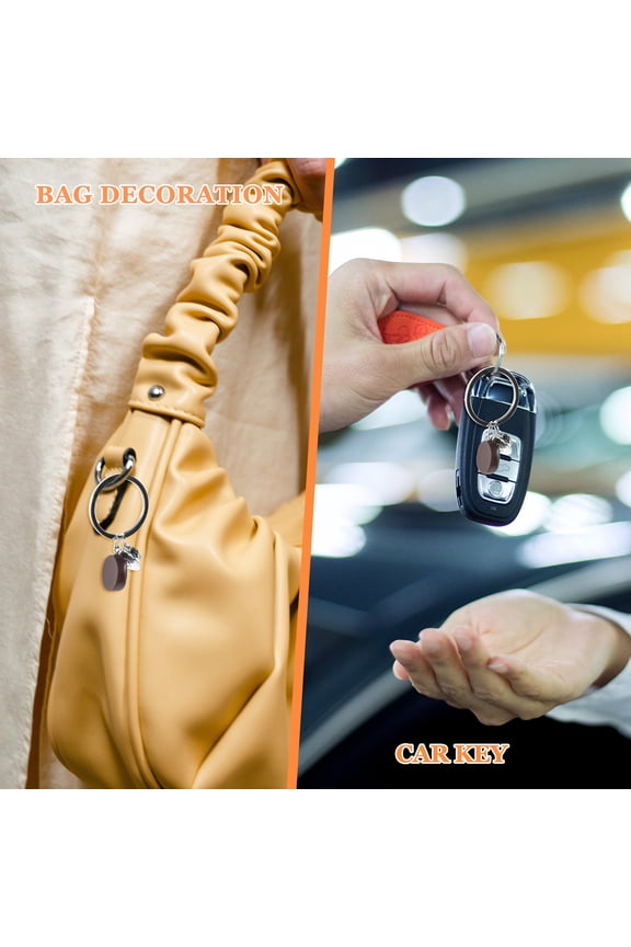 10pcs Coffee Keychains Set - Cute Coffee Themed Bag Charms for Women Handbags, Backpacks, Purse Accessories, Kawaii Hanging Ornaments
