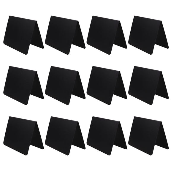 ETHZZLE 12Pcs Blackboard Sign for Table Reusable Double Sided Standing Message Board