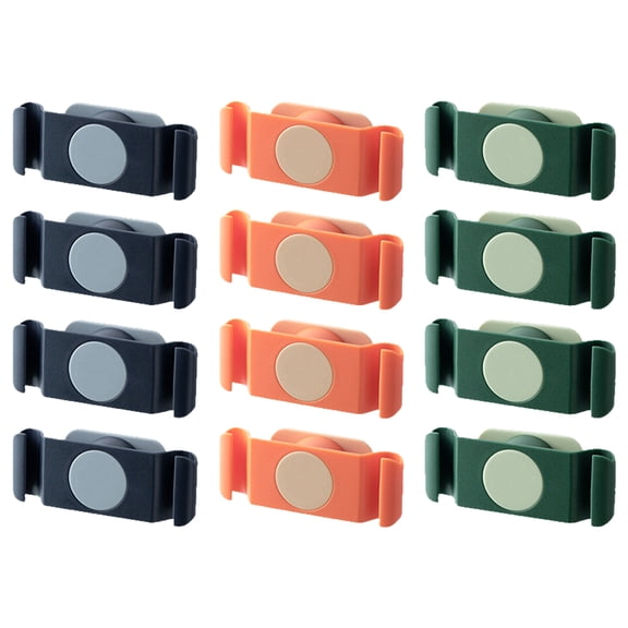 ETHZZLE 12Pcs Cord Organizer for Appliances Punch Free Wall Mount Cable Holder in Assorted Colors