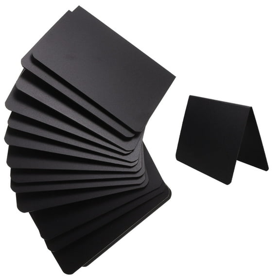 ETHZZLE 12Pcs Writing Chalkboards for Menu Display and Decorative Use with Plastic Material