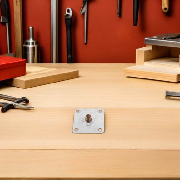 ETHZZLE 12Pcs Flat Fixing Brace Brackets Metal Plates for Secure Furniture Leg Attachment and Stability