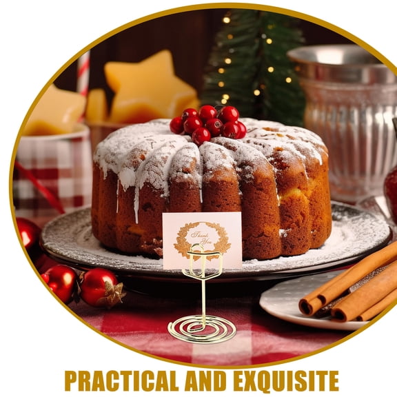 ETHZZLE 12Pcs Grad Cap Card Holder Metal Clip Stand for Desktop Memo and Photo Display