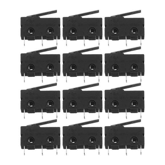 ETHZZLE 12Pcs Micro Switch Waterproof Plastic Momentary Audio Devices