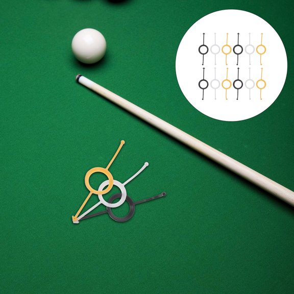 ETHZZLE 12Pcs Billiard Pool Table Accessories Kit for Accurate Shot Alignment