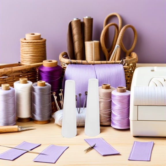 ETHZZLE 12Pcs Plastic Yarn Cone Winder for Sewing Thread Bobbins Embroidery Spindle and Weaving Organizer
