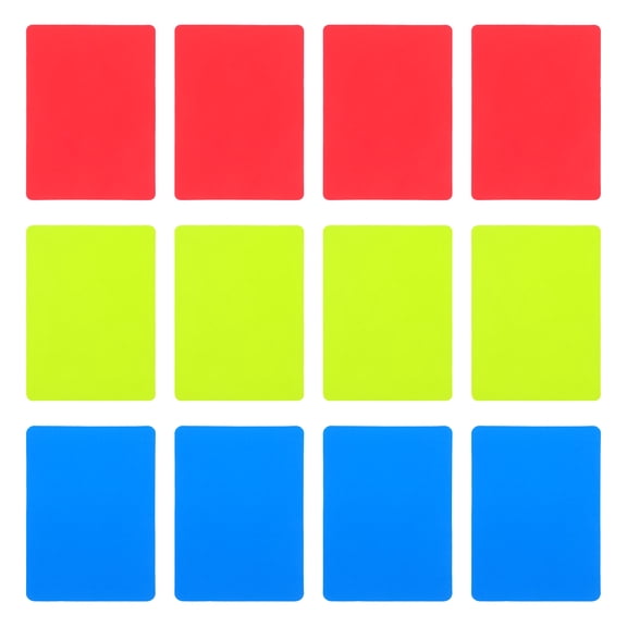 ETHZZLE Soccer Referee Kit PVC Penalty Cards Assorted Colors Official Design