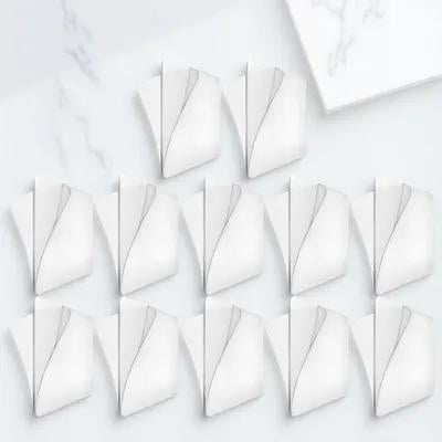 ETHZZLE 12Pcs Scrub Seamless Hook Piece Transparent Double Sided Tape Strong Fixed Paste for Home