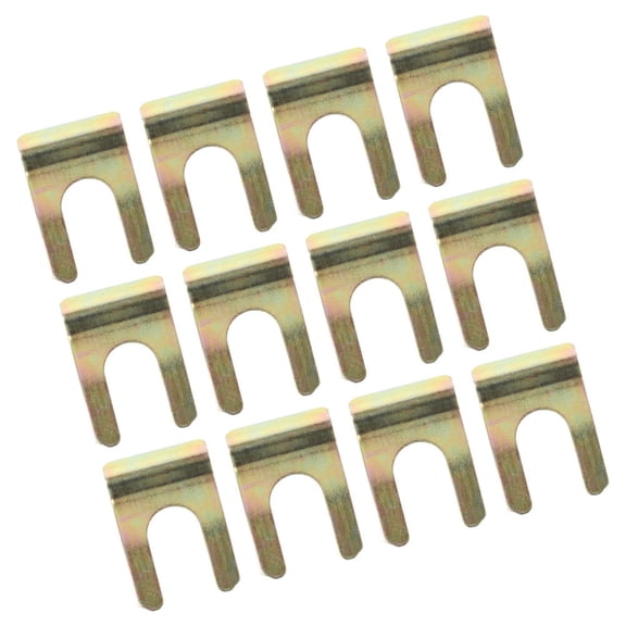 ETHZZLE 12Pcs U Shaped Iron Brake Cable Clips Car Brake Line Retainer Durable Fasteners for Automotive Use