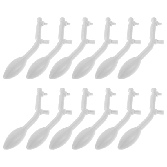 ETHZZLE 12Pcs Multipurpose White Utility Hooks for Hall Tree Rack and Closet Organization