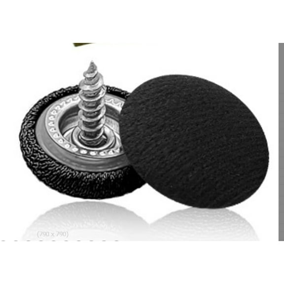 ETHZZLE 12Sets Black Snap Rivet Retainer for Automotive Roof Headliner Repair Interior Cloth Fixing Parts