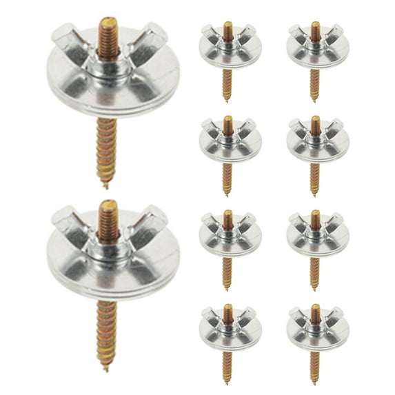 ETHZZLE 12Sets Multifunctional Silver Bird Stand Screws for Secure Fixing of Cage Accessories and Perches