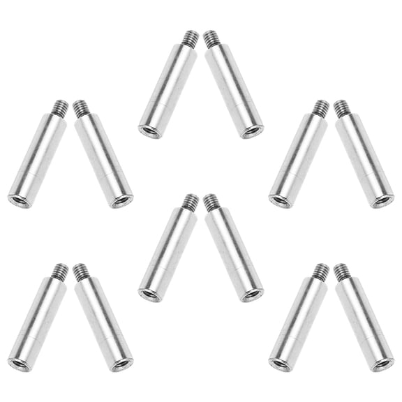 ETHZZLE 12pcs Music Box Movement Extended Spindle Rod: Metal Shaft Extension Bars Replacement - Musical Mechanism Repair Parts Diy Music Box Accessories