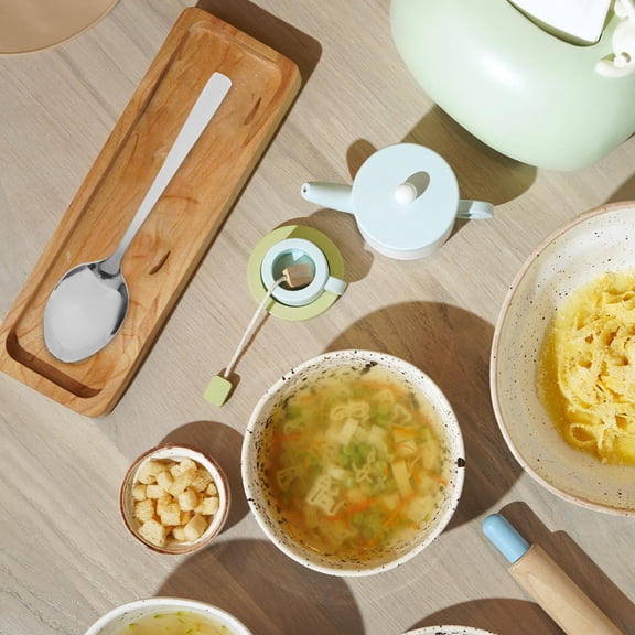 ETHZZLE 12Pcs Stainless Steel Dessert Spoons Silverware Set Perfect for Appetizers and Serving