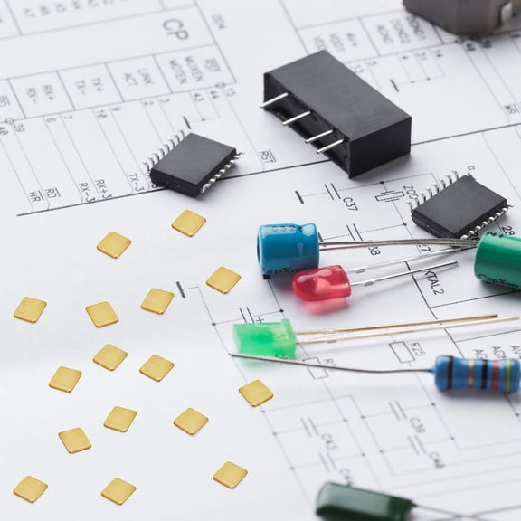 ETHZZLE 150Pcs Golden Jewelry Solder Chips for Repairing with High Conductivity Craft Use