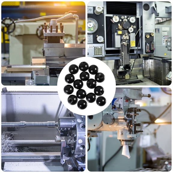 ETHZZLE 15Pcs Black Bakelite Machine Tool Ball Knob Replacement Durable and Easy to Install