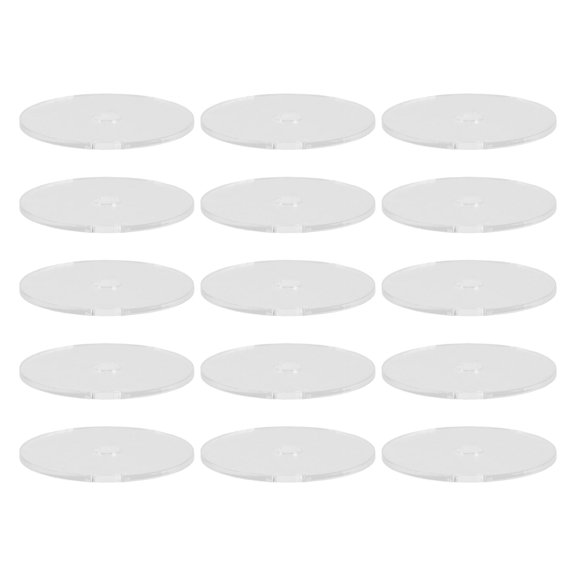 ETHZZLE 15Pcs Clear Plastic Cd Disc Keychain Versatile Decorative Accessory for Craft Project Supplies