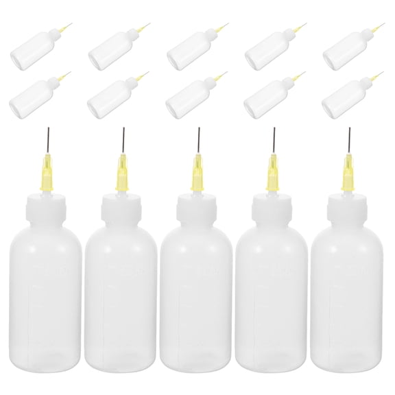 ETHZZLE 15Pcs 50Cc Plastic Squeeze Bottles with Fine Tip for Pottery Glaze and Ceramic Art Use