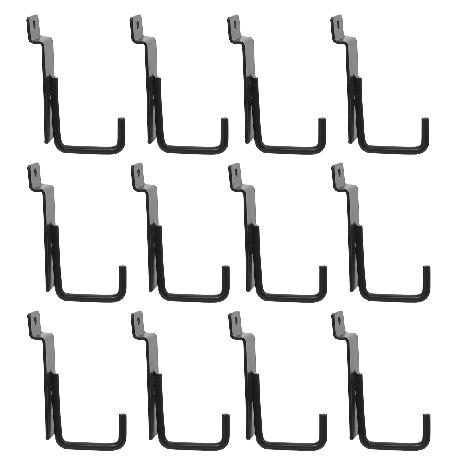 ETHZZLE 15Pcs Heavy Duty Black Metal Peg Board Hooks for Garage Wall Organizer and Tool Storage
