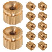 ETHZZLE Golden Copper Decorative Screw Caps, Threaded Lamp Finial Nuts for Light Fixtures, Hardware Cover Fasteners Parts