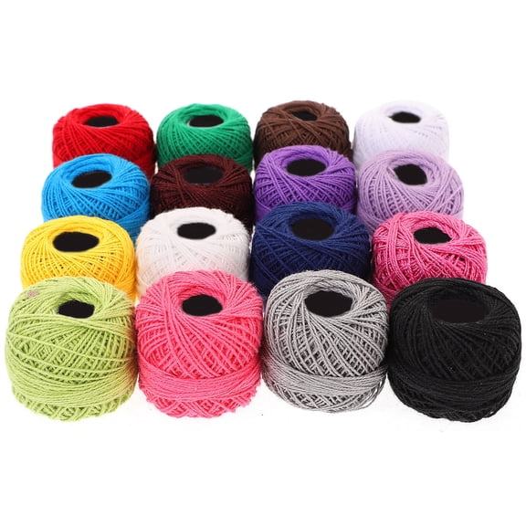 ETHZZLE Embroidery Set Cotton Embroidery Thread Assorted Color 16Pack