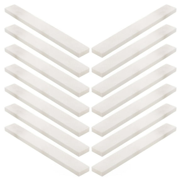 ETHZZLE 18Pcs White Chalk for Industrial Use and Precise Marking 3.94X0.47X0.16in