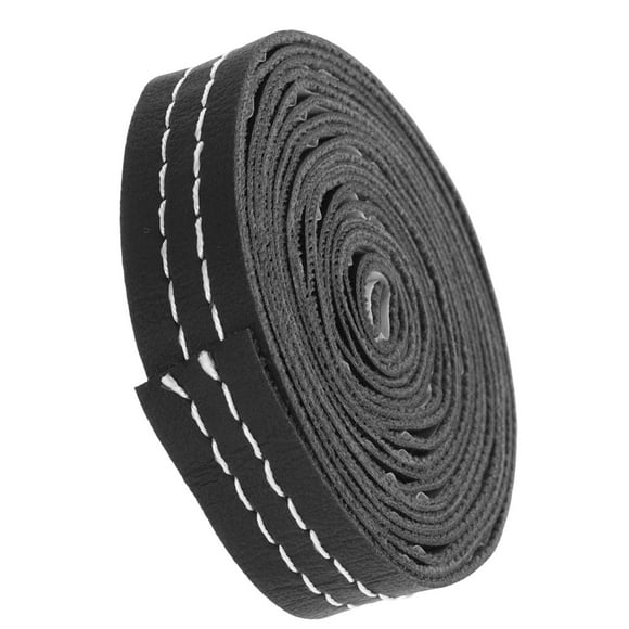 ETHZZLE 1Pack Elegant Pu Leather Car Interior Decorative Trim Strip for Dashboard Accessories 11.8x0.5x0.04in