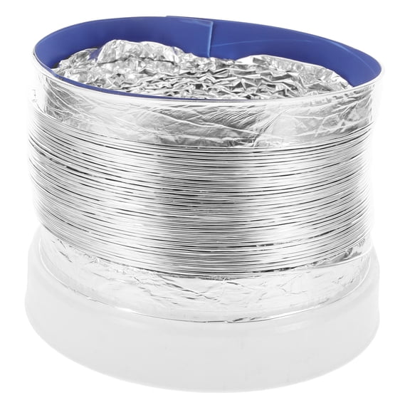 ETHZZLE 1Pack Flexible Chimney Flues for Home Ventilation in 15.7x6.5x6.5in Silver Aluminium Foil