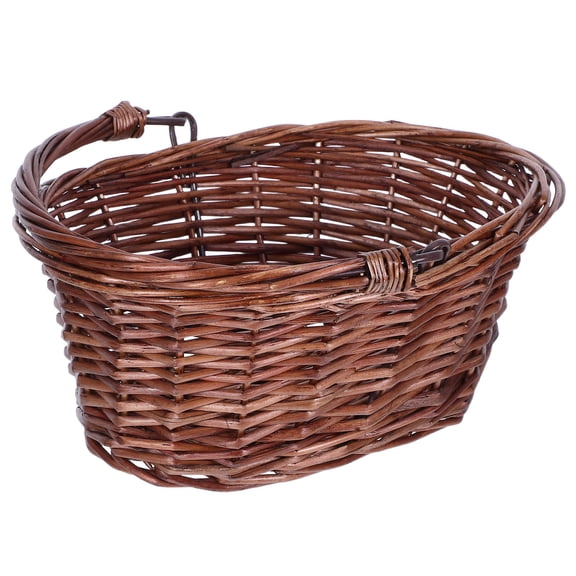ETHZZLE 1Pack Oval Woven Picnic Basket for Family Use and Outdoor Events