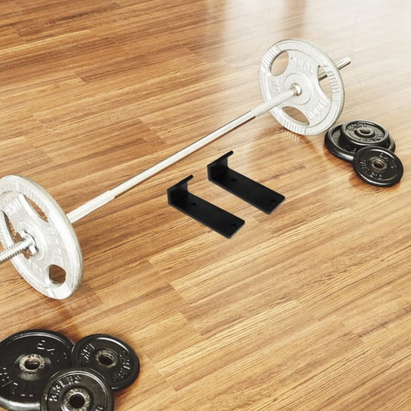 ETHZZLE 1Pair Heavy Duty Barbell Holder Hooks for Squat Rack Plastic Durable Gym Equipment Storage Accessories