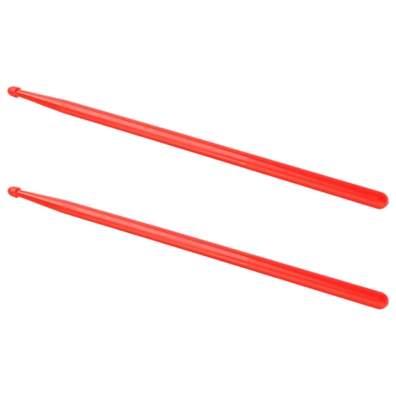 ETHZZLE 1Pair Performance Red Nylon Drum Sticks Long Handle for Percussion Instruments