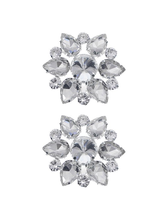 1 Pair Decorative Shoe Clips with Buckles for Flats, High Heels, Boots - Stylish and Secure Accessories