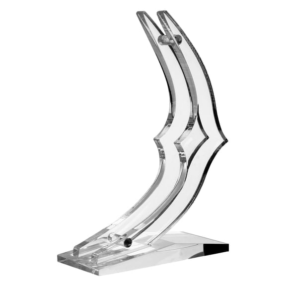 ETHZZLE 1Pc Acrylic Rose Display Stand with Rectangular Base for Flower Arrangement Decor