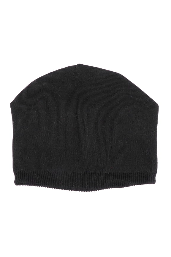 1Pc Black Wool Knitted Hat Winter Warm Cap Skin Friendly Material