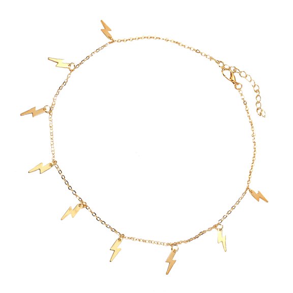 ETHZZLE 1Pc Unique Clavicle Chain Jewelry Accessory Golden Alloy for Trendy Party Looks