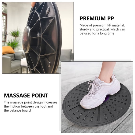 ETHZZLE 1Pc Purple Balance Exercise Board Sturdy PP Material with Tilt Range and Massage Feet