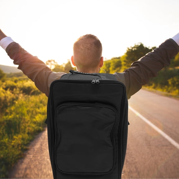 ETHZZLE 1Pc Black Drum Storage Bag Professional Backpack for Music Instrument Storage
