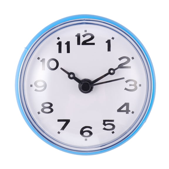 ETHZZLE Bathroom Clock with Anti-Fog Feature, Silent Timer and Cup for Shower or Wall