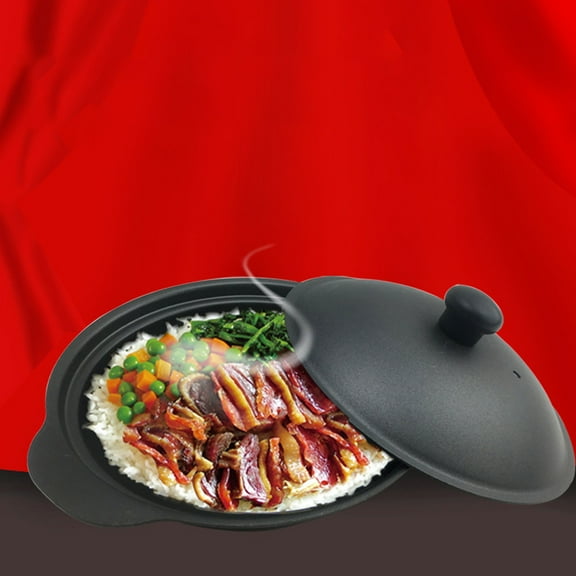 ETHZZLE 1Pc Assorted Color Iron Casserole Fine Workmanship Pot for Braised Chicken Rice