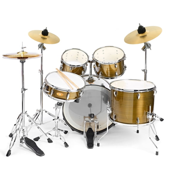 ETHZZLE Brass Cymbal for Drum Kit, 1Pc Golden Color, Clear Sound, and Impact Resistant Percussion Accessory