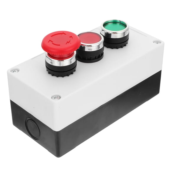 ETHZZLE 1Pc Emergency Stop Start Terminal Box Factory Use Assorted Color Sturdy Design