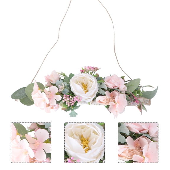 ETHZZLE 1Pc Nordic Style Pink Wall Hanging Flower Decor Dry Branch Peony for Home and Restaurant Decoration