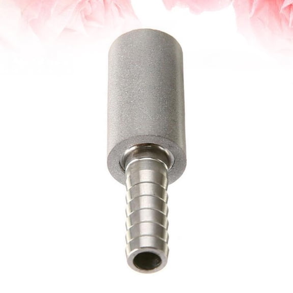 ETHZZLE 1Pc Plated Silver Diffusion Aeration Stone for Brewing with Inline Connection