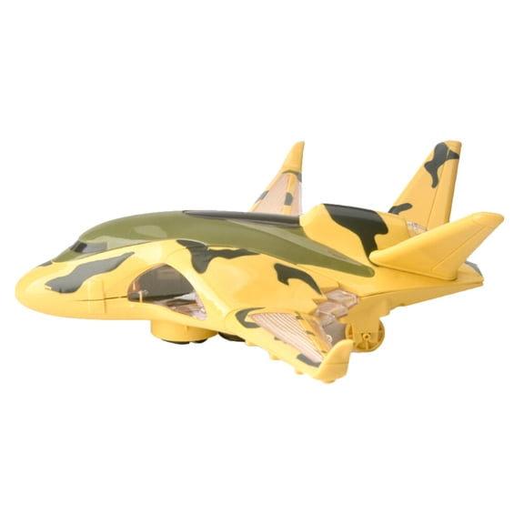 ETHZZLE 1Pc Simulation Electric Airplane Model with Lighting Effects Rotating Action and Sound