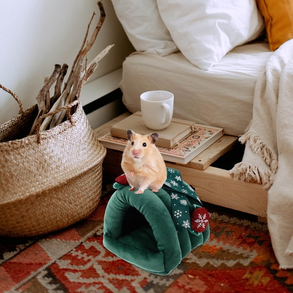ETHZZLE 1Pc Winter Warm Pet Nest Cotton Bed Cozy Hamster Sleeping House