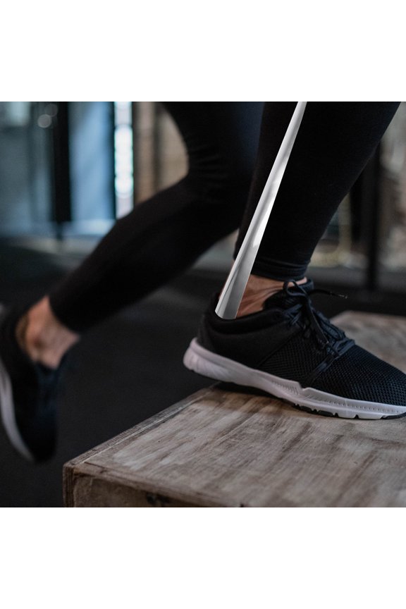 1Pc Lightweight Stainless Steel Shoe Wearing Auxiliary Tool for Convenient Heel Sliding