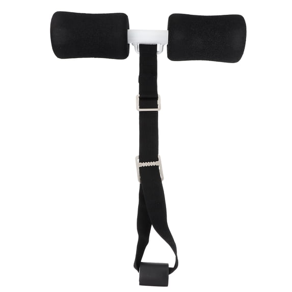 ETHZZLE 1Pc Steel Sit Up Bar Black for Abdominal Core Trainer Home Workout Equipment